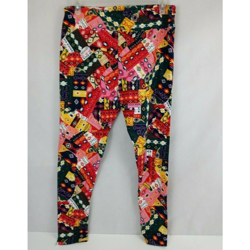 NEW LuLaRoe TC2 Leggings Multi-Color Western Design